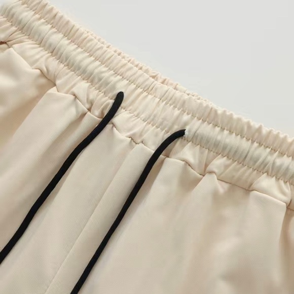 Men’s Stylish Loose Shorts, Cross Drawstring print. - Picture 6 of 12